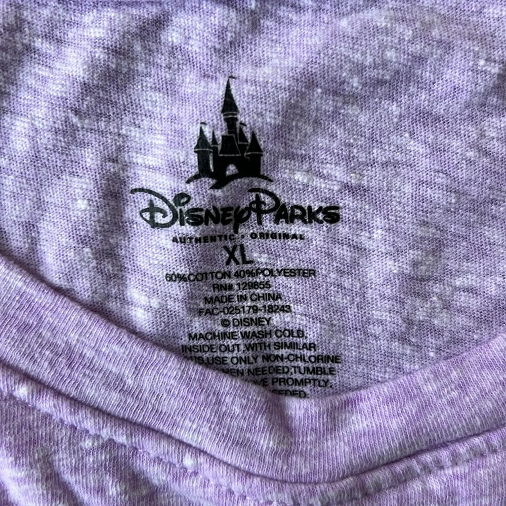 Disney Top Purple Lets Be Mermaids Tank Top Size Extra Large Sleeveless Ariel - Picture 4 of 5